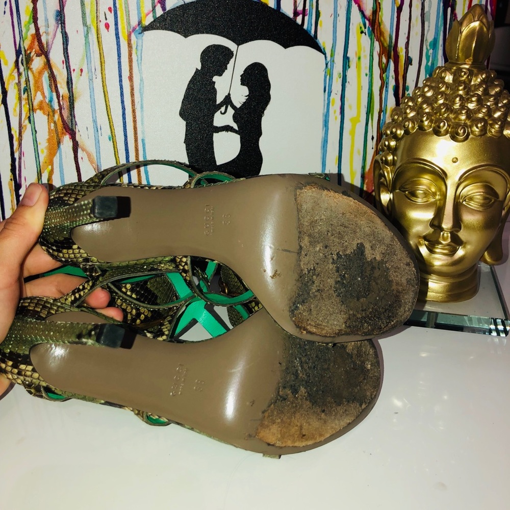 Gucci Rsula Python Heels Rare! Gem - image 7